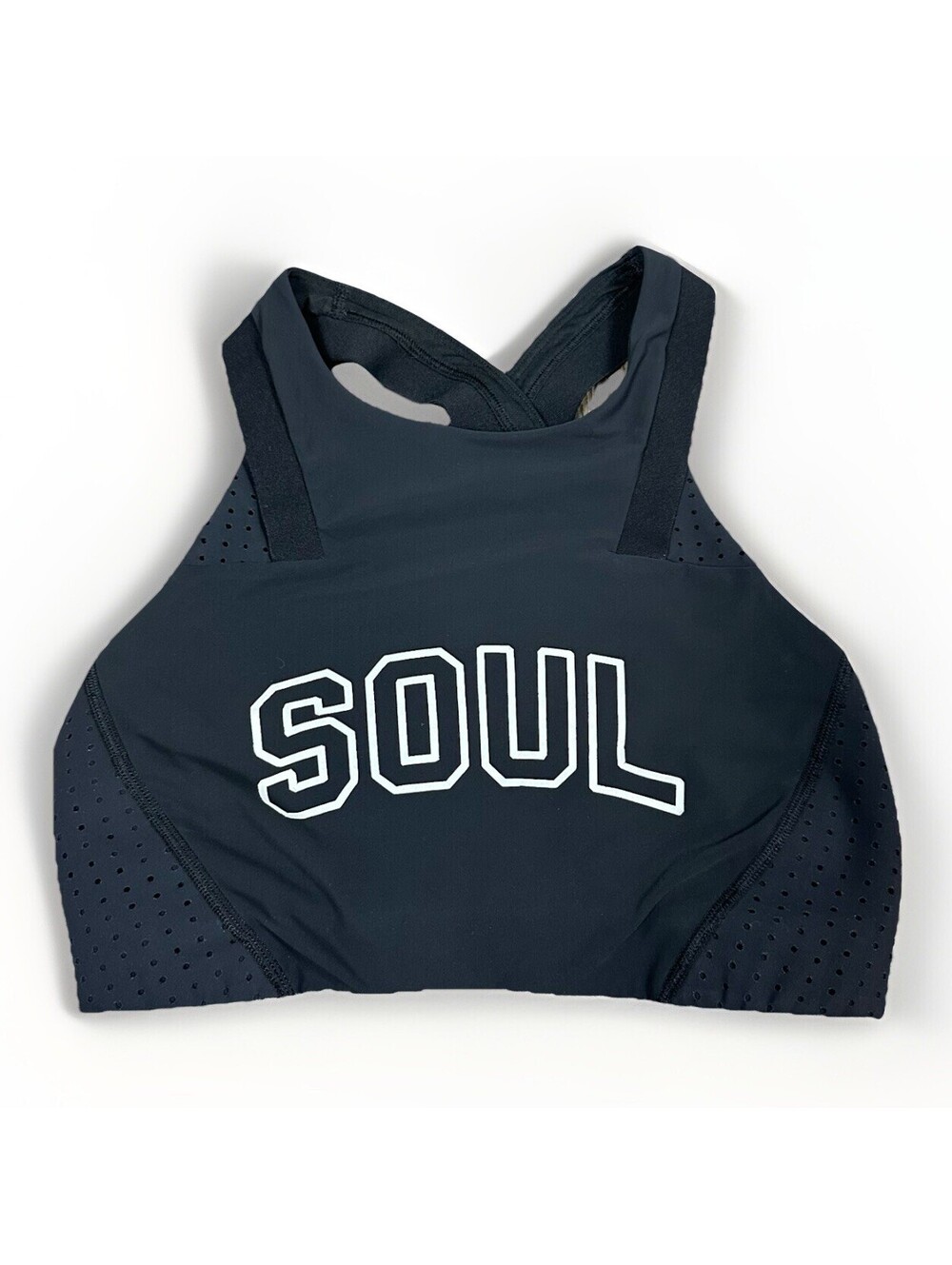 Lululemon‎ Women's Black SOUL CYCLE Sports Bra Size 4 Workout Running Athletic